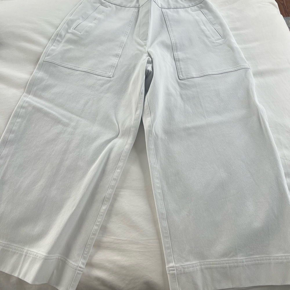 SPANX Cream and Gray Pants